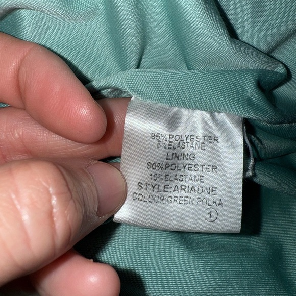 Lindy Bop Ariadne' Green Polka Dot Tea Dress Size 10 - Picture 5 of 5